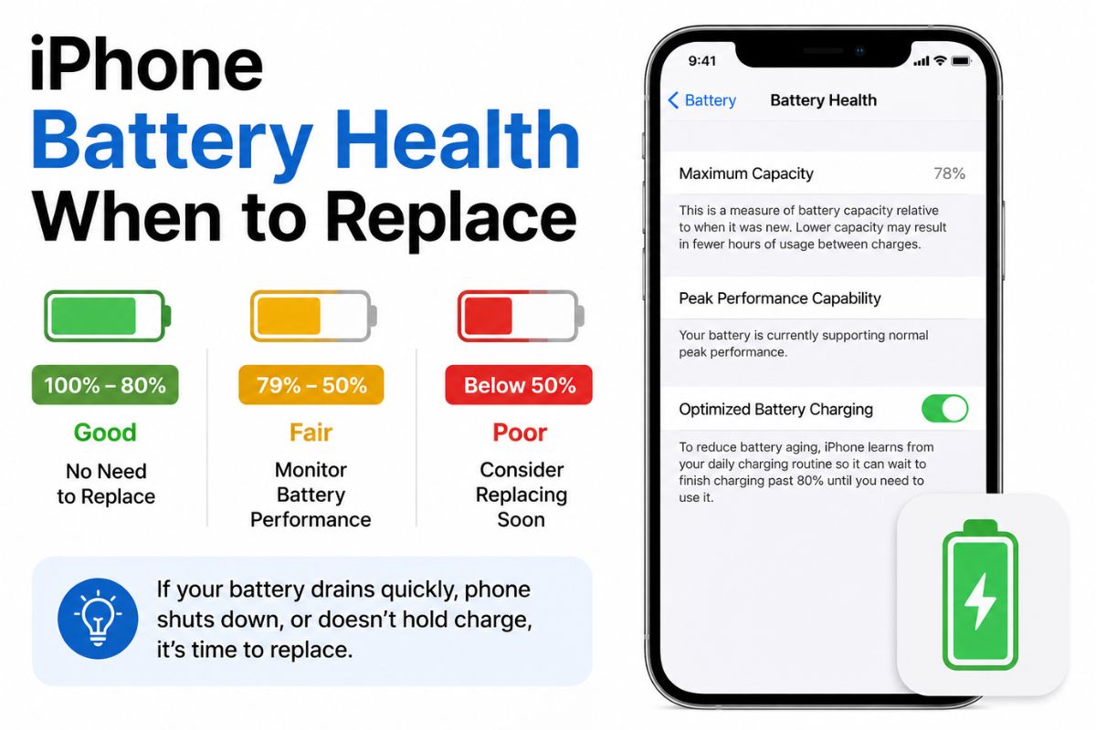 iPhone Battery Health When to Replace